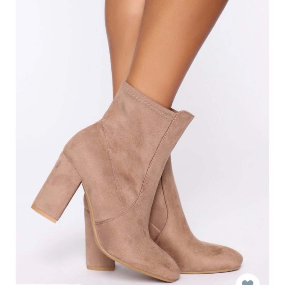 Cream booties